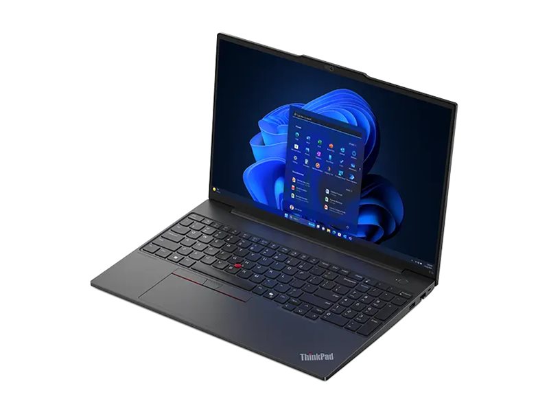 Lenovo ThinkPad E16 Gen 2 21M5 - 180°-Scharnierdesign - AMD Ryzen 5 7535HS / 3.3 GHz - Win 11 Pro - Radeon 660M - 32 GB RAM - 1 TB SSD TCG Opal Encryption 2, NVMe - 40.6 cm (16") IPS 1920 x 1200 - Wi-Fi 6E, Bluetooth - Schwarz - kbd: Deutsch - mit 1...