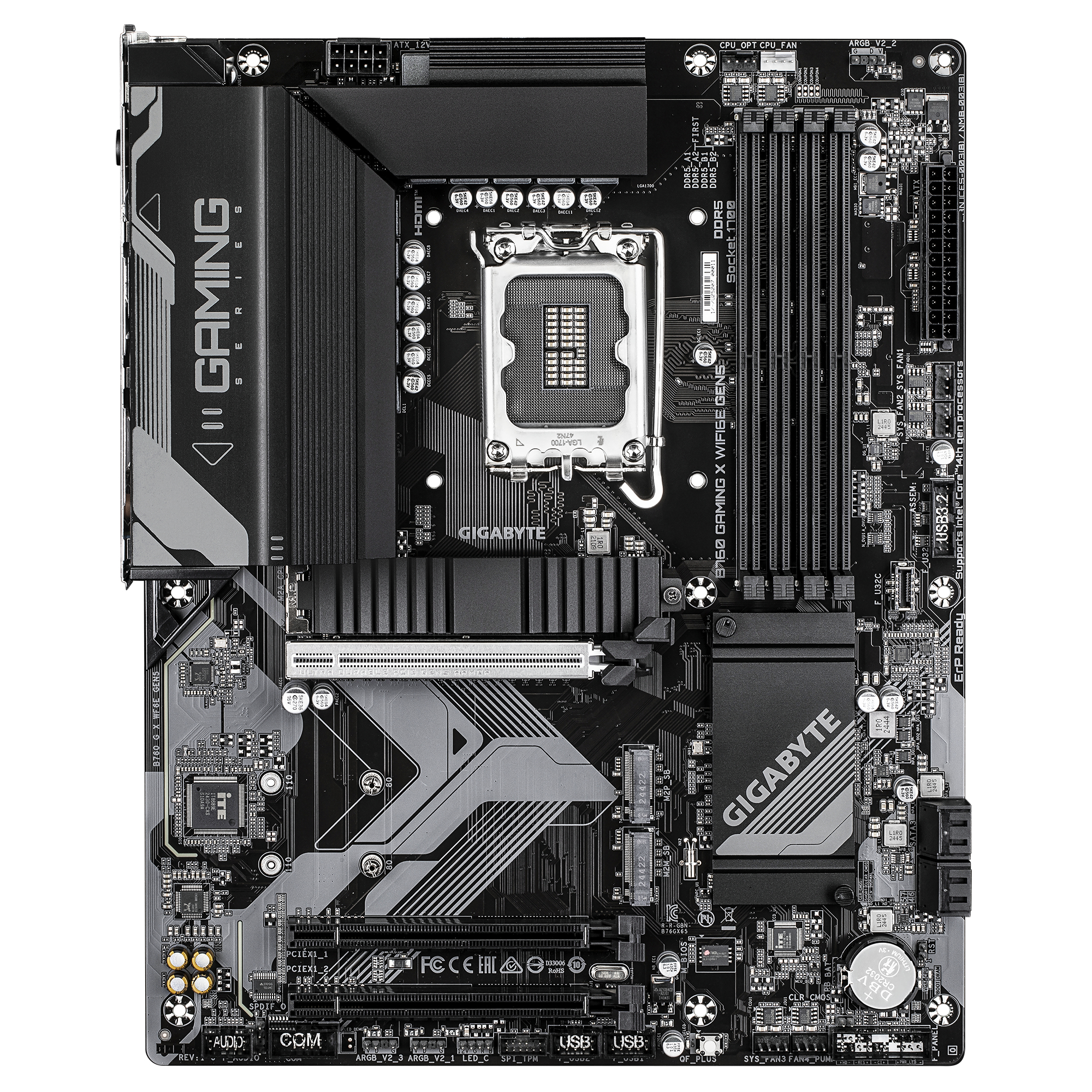 Gigabyte B760 GAMING X WIFI6E GEN5 - Motherboard - ATX - LGA1700-Sockel - B760 Chipsatz - USB-C 3.2 Gen2…, Ansicht 2
