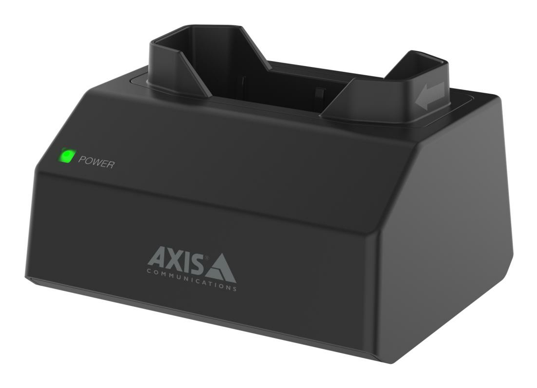 Axis W700 Mk II - Station zum Laden und Synchronisieren - 1 Schacht + AC-Netzteil - 15 Watt (Steckverbinder für Bodycam), Ansicht 3
