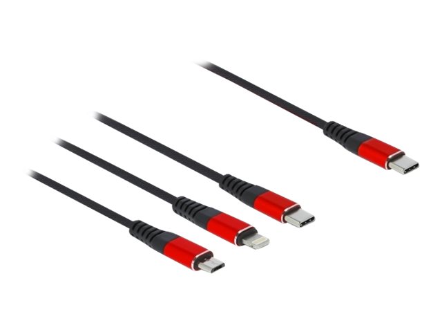 Vorschau: Delock 3 in 1 - Lightning-Kabel, nur zum Aufladen - USB-C (M)