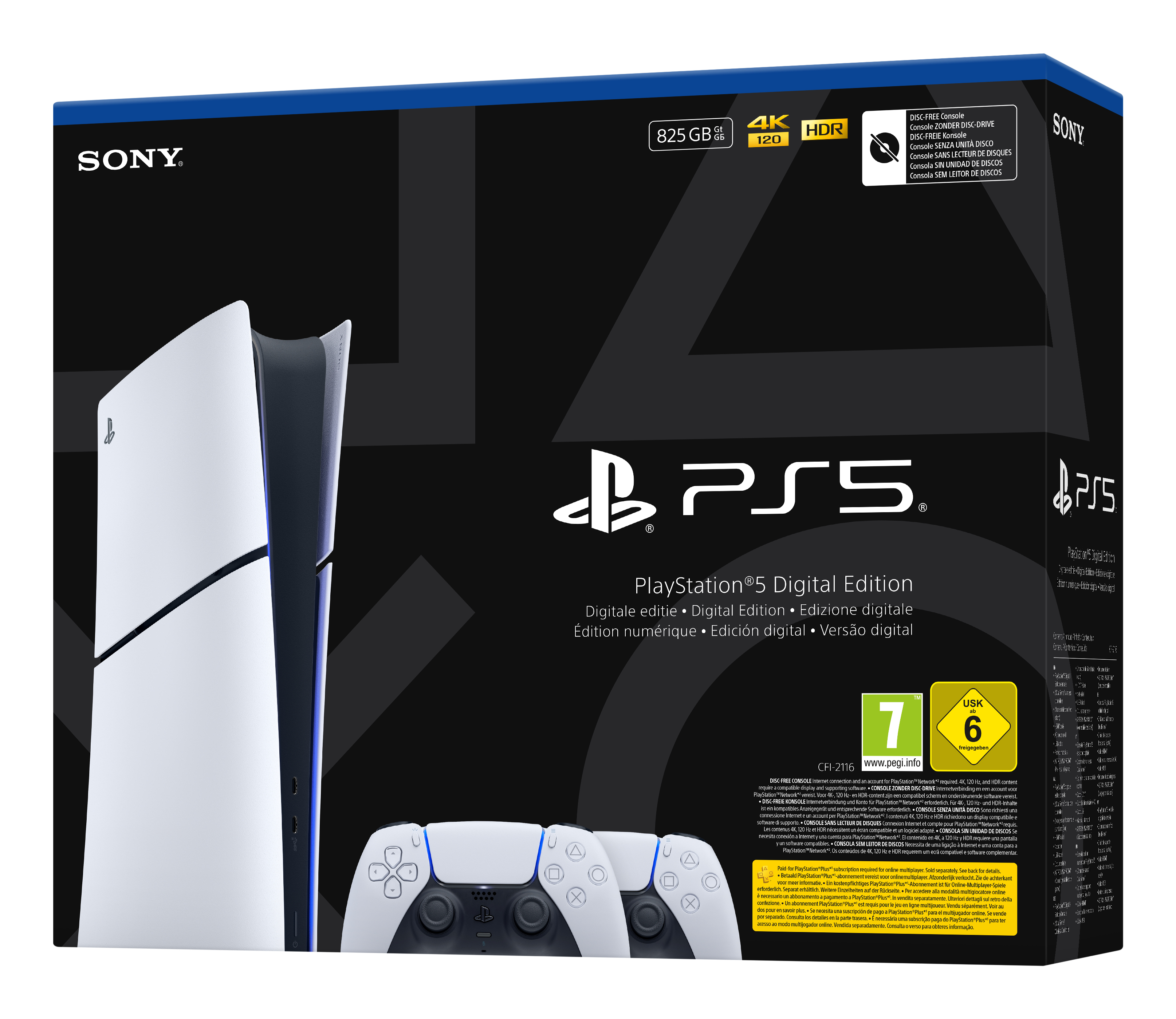 Sony Playstation 5 Slim Digital+ 2 Controller - Ethernet, Ansicht 3