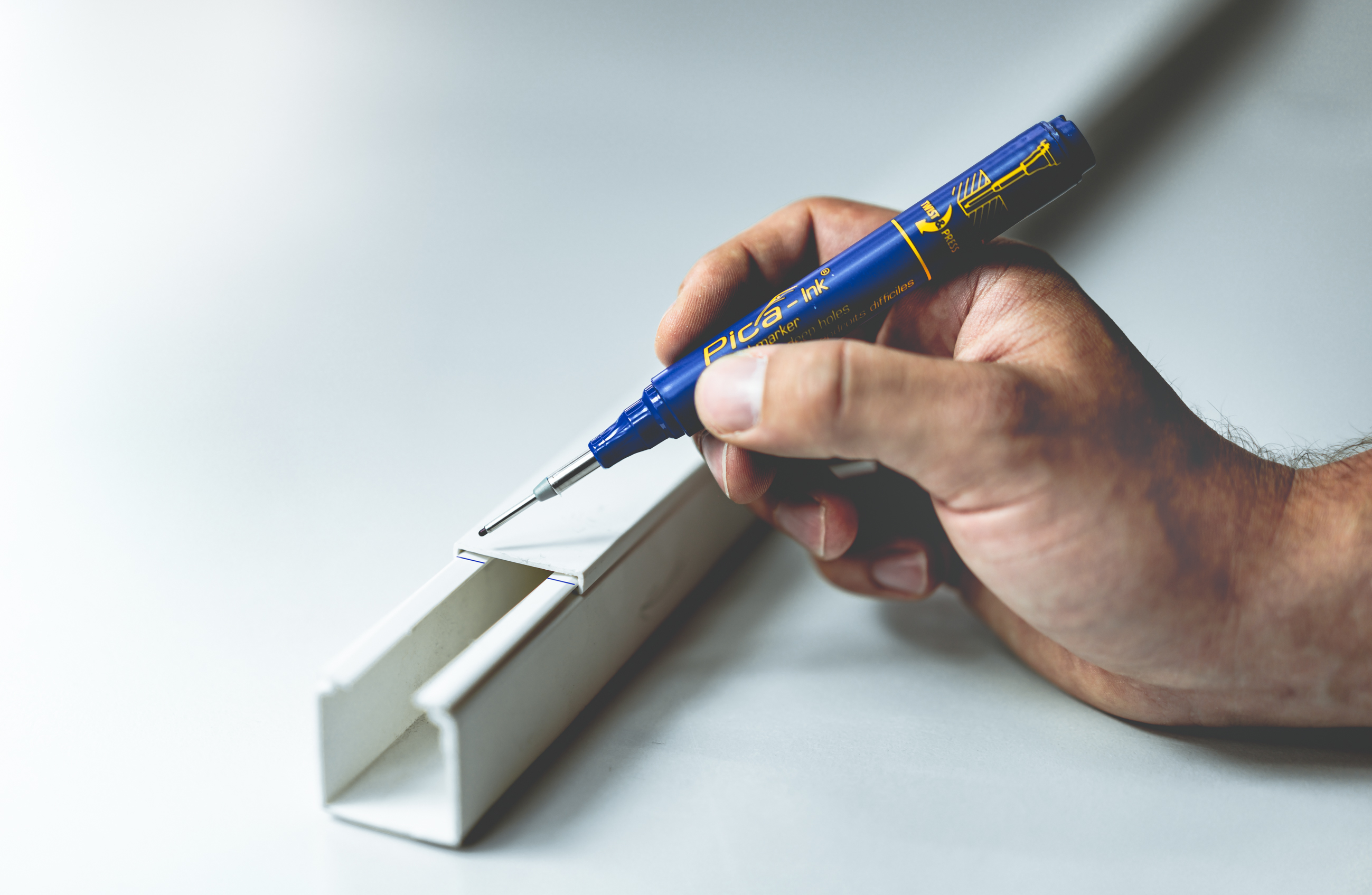 Pica  Marker Pica-Ink - 10 Stück(e) - Blau - Fibre tip - Blau - Gelb - Rund - 1,5 mm, Ansicht 2