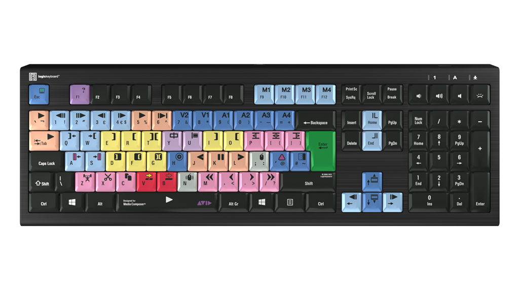 Logickeyboard Avid Media Composer Astra 2 - Tastatur - TL: UK, QWERTY, Ansicht 2