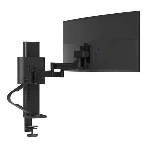 Ergotron TRACE - Befestigungskit (Pivot, Basis, VESA-Abstandshalter, Hubsäule, Verlängerungsarm, 2-teilige Tischklemme), Ansicht 2