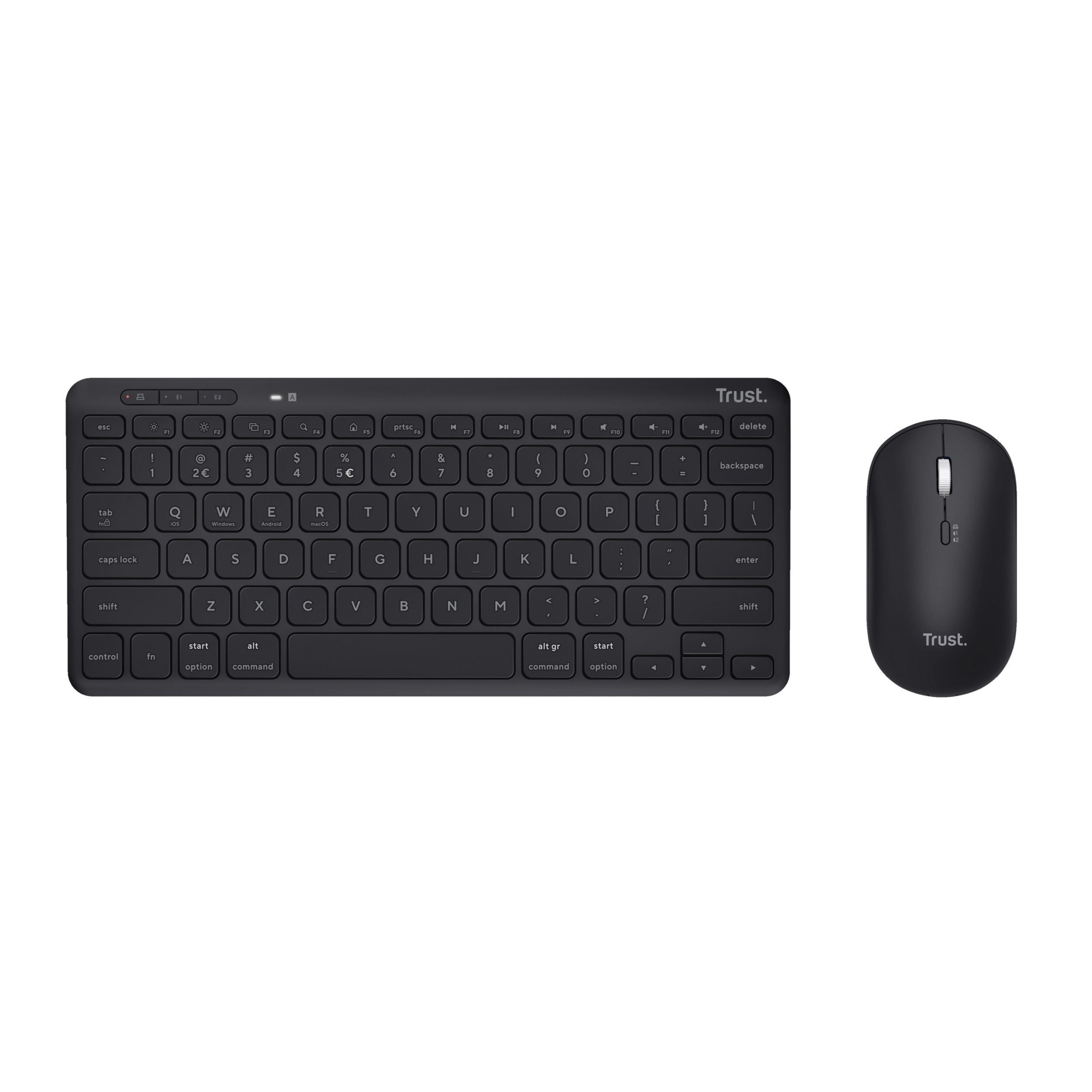 Trust Lyra - Tastatur-und-Maus-Set - Multi-Device, Ansicht 3