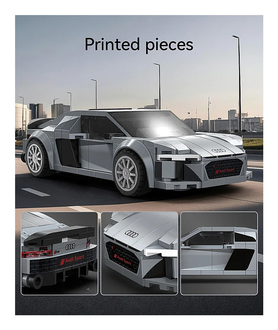 JAMARA CaDA Audi R8 Coup 1 24 Bricks grau 8+, Ansicht 3