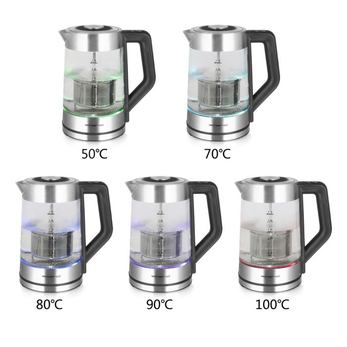 Emerio Wasserkocher 1.7 l 5 Heizleistungsstufen, Ansicht 3