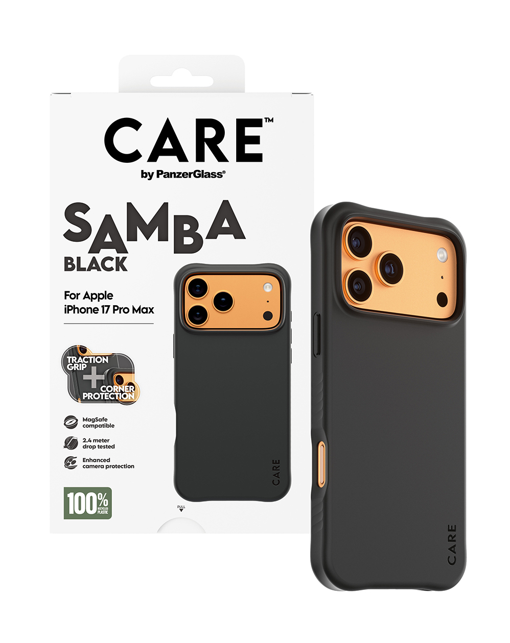 PanzerGlass CARE by PanzerGlass Samba - Hintere Abdeckung für Mobiltelefon - MagSafe-Kompatibilität - TPU, Ansicht 2