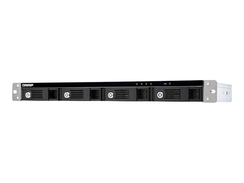 QNAP TR-004U - Festplatten-Array - 4 Schächte (SATA-300) - USB 3.1 Gen 1 (extern) - Rack - einbaufähig - 1U