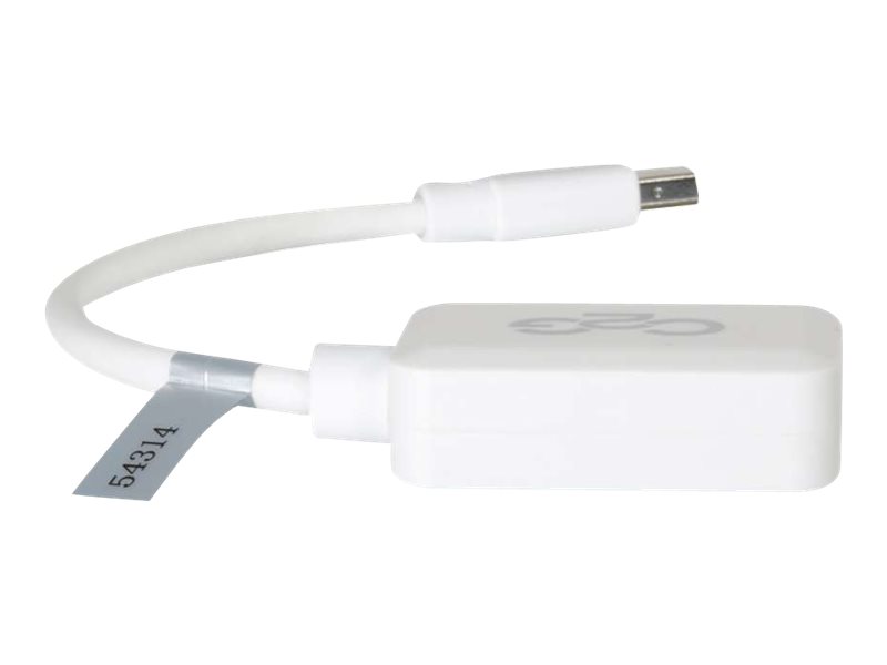 C2G 20cm Mini DisplayPort to HDMI Adapter - Thunderbolt to HDMI Converter MF - White - DisplayPort-Kabel - Mini DisplayPort (M)