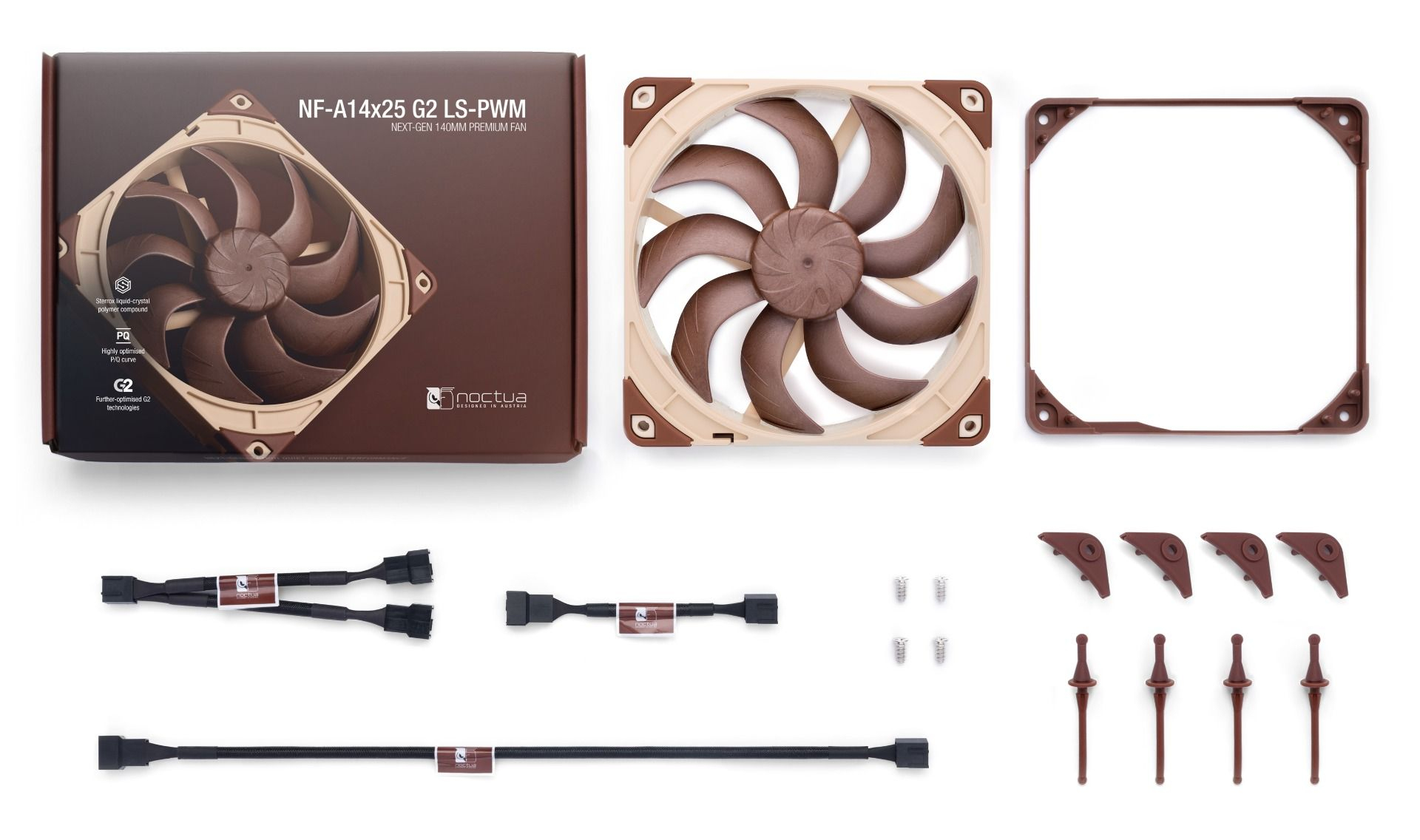 Noctua NF-A14X25 G2 LS-PWM - Gehäuselüfter, Ansicht 2
