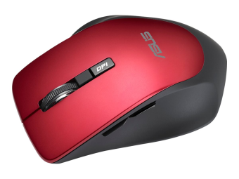 ASUS WT425 - Maus - Für Rechtshänder - optisch - 6 Tasten - kabellos - 2.4 GHz - kabelloser Empfänger (USB)