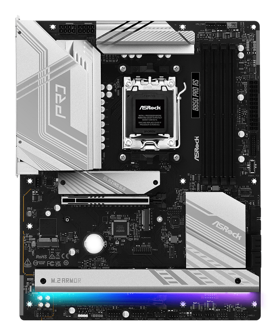 ASRock B850 Pro RS - Motherboard - ATX - Socket AM5 - AMD B850 Chipsatz, Ansicht 2