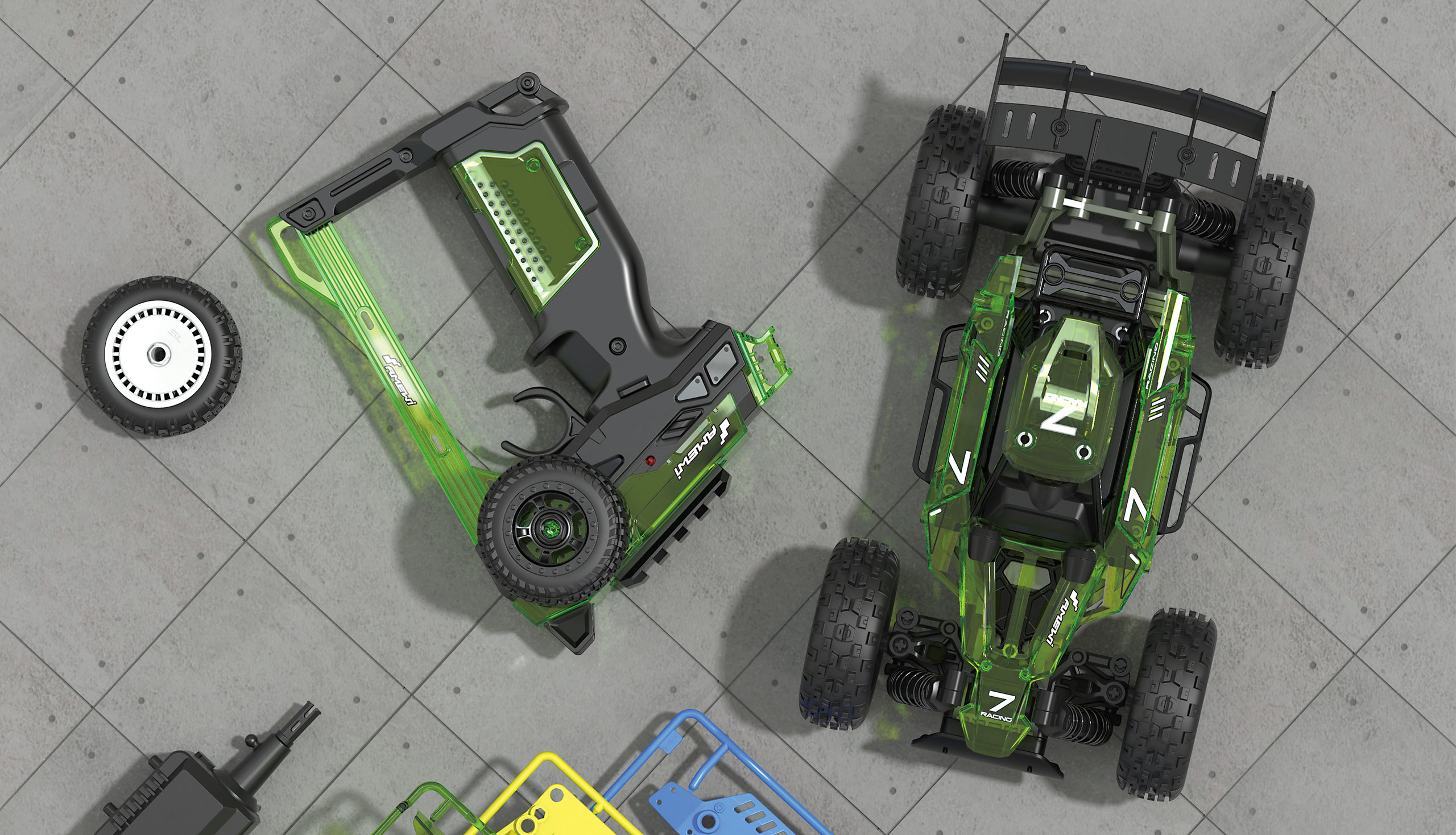Amewi CoolRC DIY Razor Buggy 2WD - Buggy - 1:18 - 8 Jahr(e) - 300 g, Ansicht 4