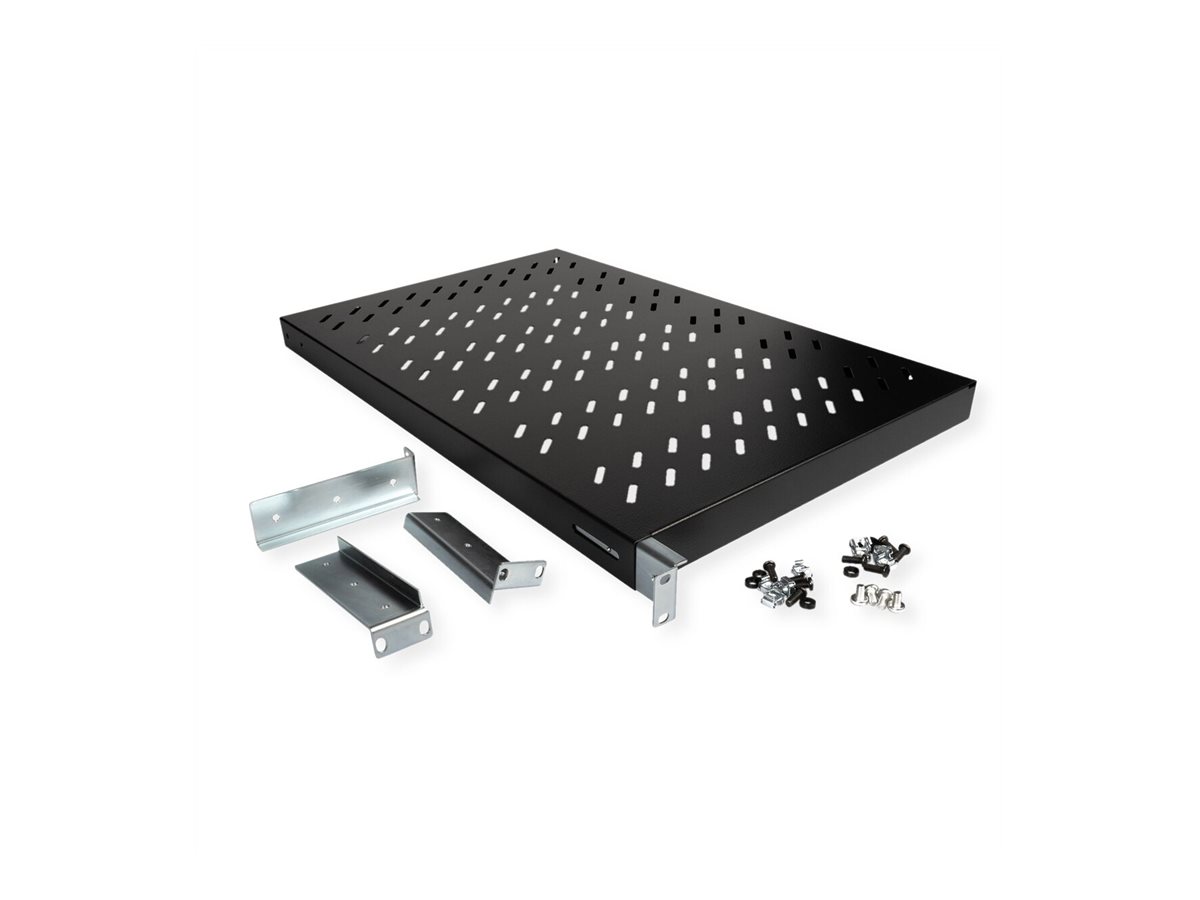 ROLINE 19 Zoll Fachboden 1 HE 700 T 50 kg schwarz, Ansicht 2