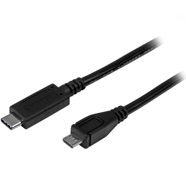 StarTech.com USB 2.0 USB C auf Micro-B Kabel - 1m, 1 m, USB C, Micro-USB B, USB 2.0, Männlich/Männlich, Schwarz