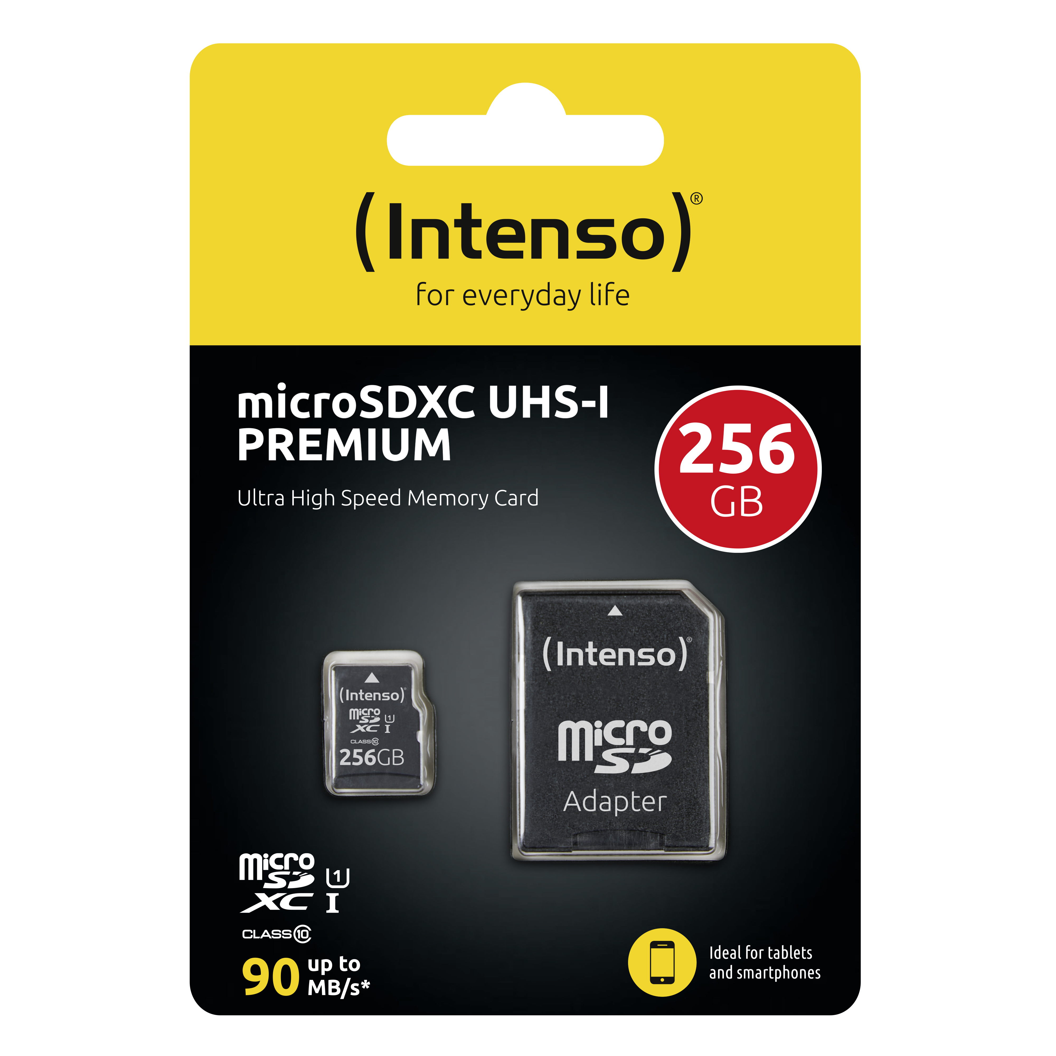 Intenso Premium - Flash-Speicherkarte (microSDXC-an-SD-Adapter inbegriffen), Ansicht 2