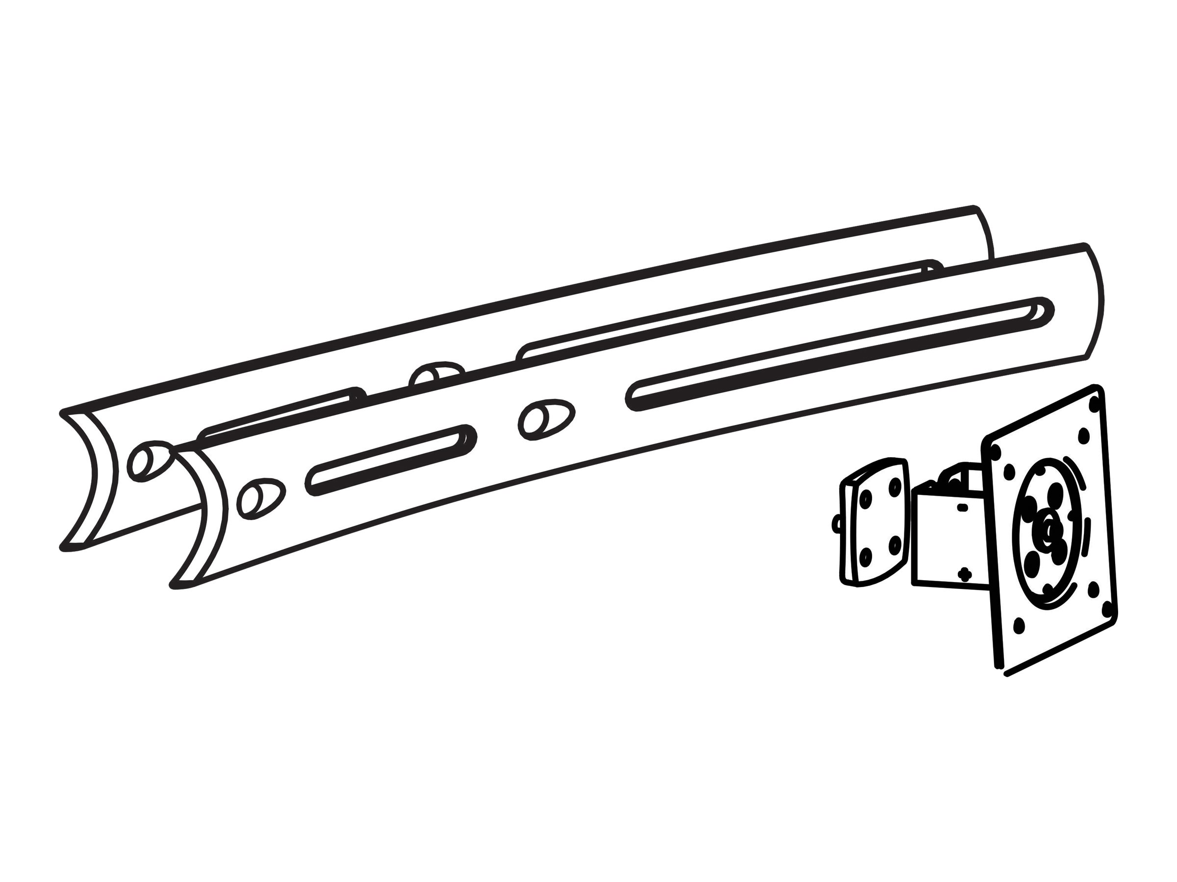 Ergotron DS100 Crossbar Extender Long - Montagekomponente (Erweiterung für Querstrebe mittlere Halterung)