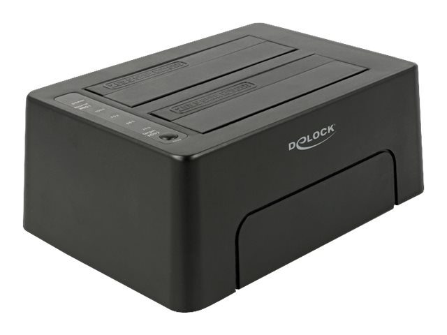 Delock HDD-Dockingstation Schächte: 2 - SATA 6Gbs - USB 3.1 (Gen 2)