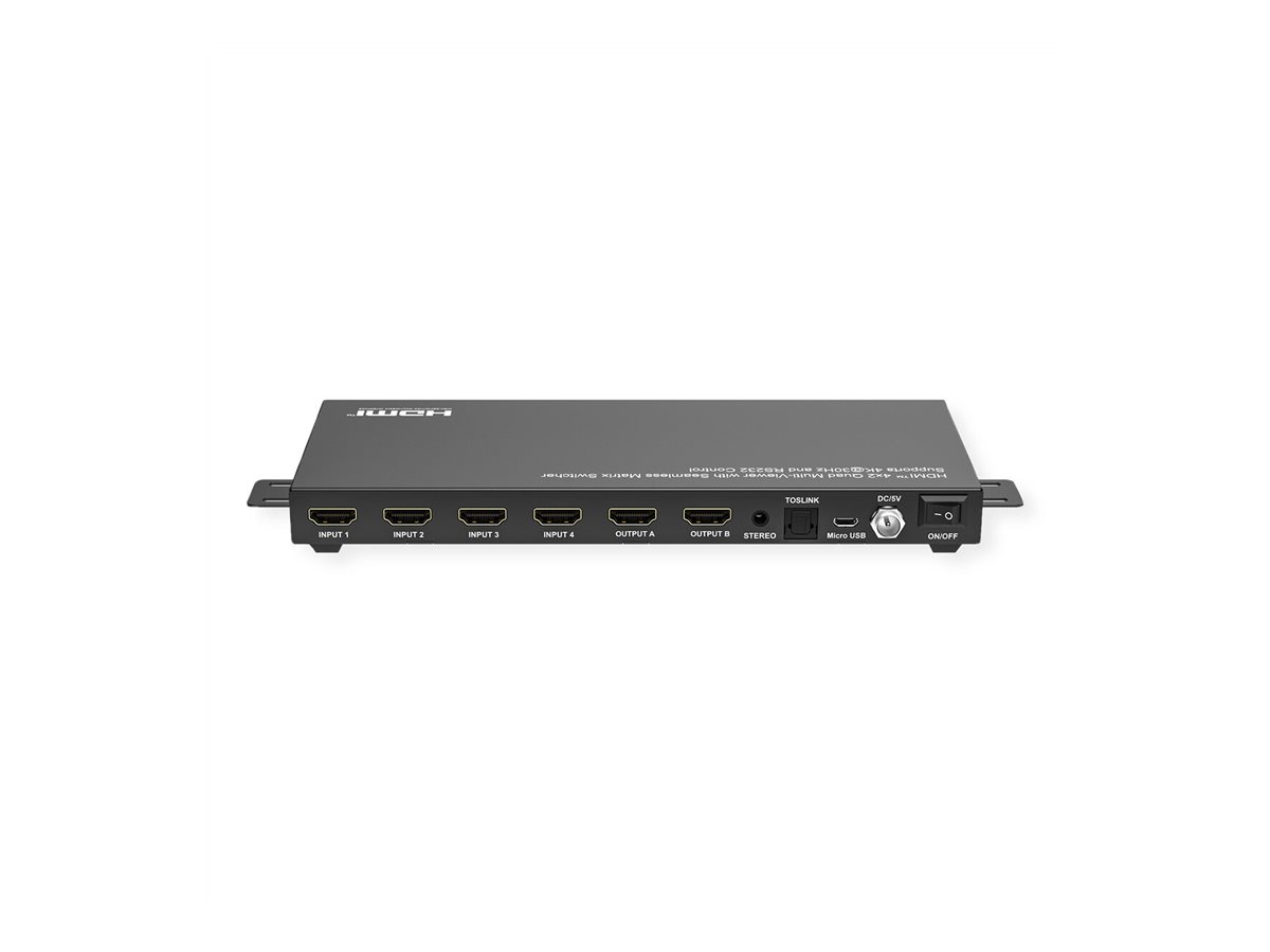 VALUE Video/Audio-Schalter - 4K30Hz, QUAD Multi-Viewer