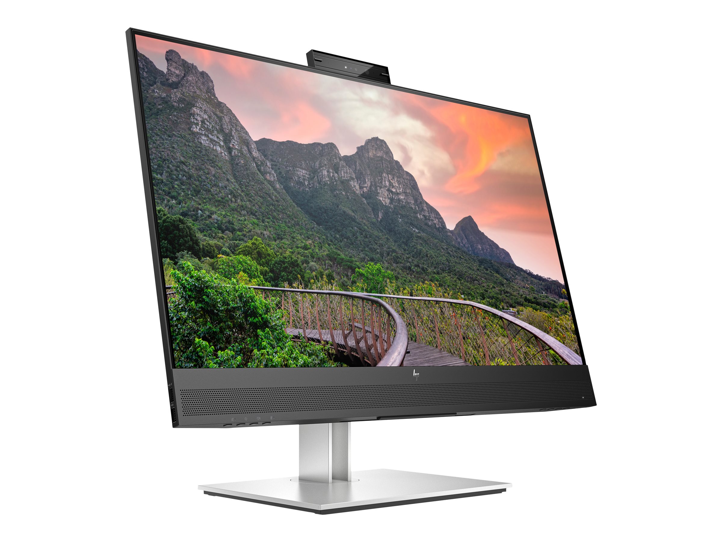 HP E27m G4 QHD USB-C Conferencing Monitor - 68,6 cm (27) - 2560 x 1440 Pixel - Quad HD - LCD - 5 ms - Schwarz - Silber, Ansicht 4