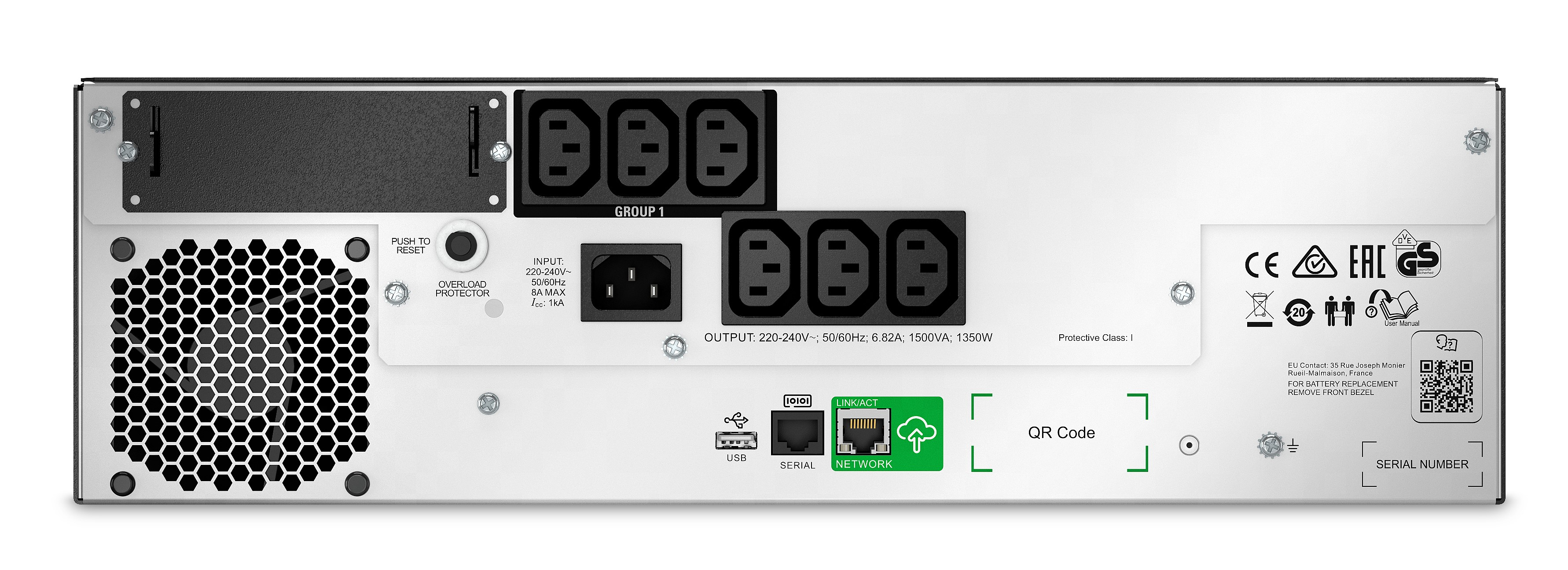 APC Smart-UPS Li-Ion 1500VA Short Depth with SmartConnect - USV (in Rack montierbar/extern), Ansicht 2