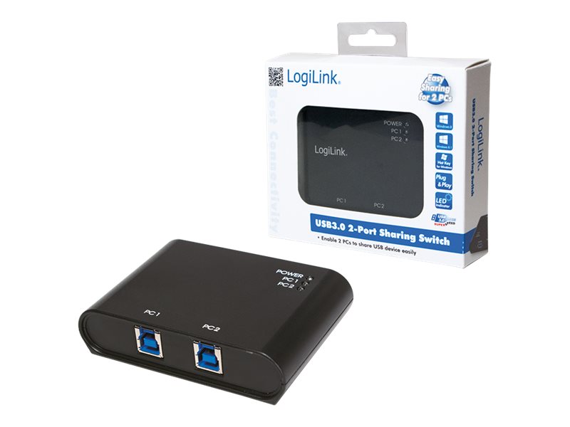 LogiLink USB 3.0 Sharing Switch - USB-Umschalter für die gemeinsame Nutzung von Peripheriegeräten, Ansicht 3