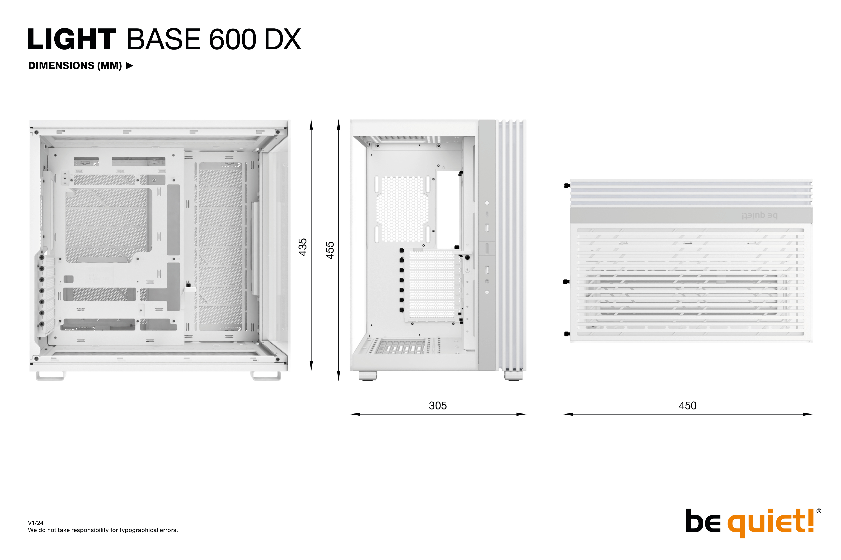 Be Quiet! Light Base 600 DX - Midi-Tower - ATX - Seitenteil mit Fenster (Glas), Ansicht 2