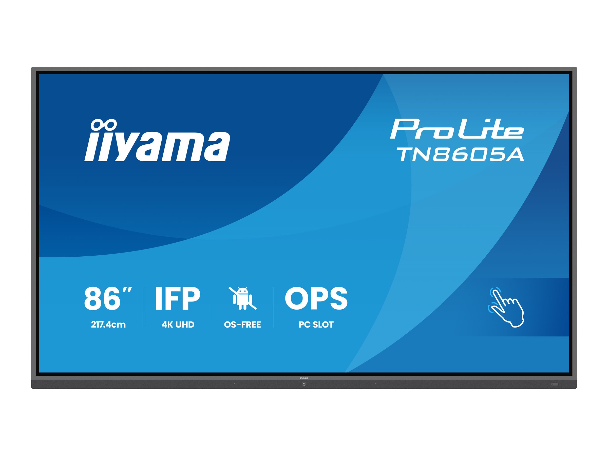 Iiyama ProLite TN8605A-B1AG Digital Signage Display 85,6" 4K UHD IPS Multi-Touch Schwarz