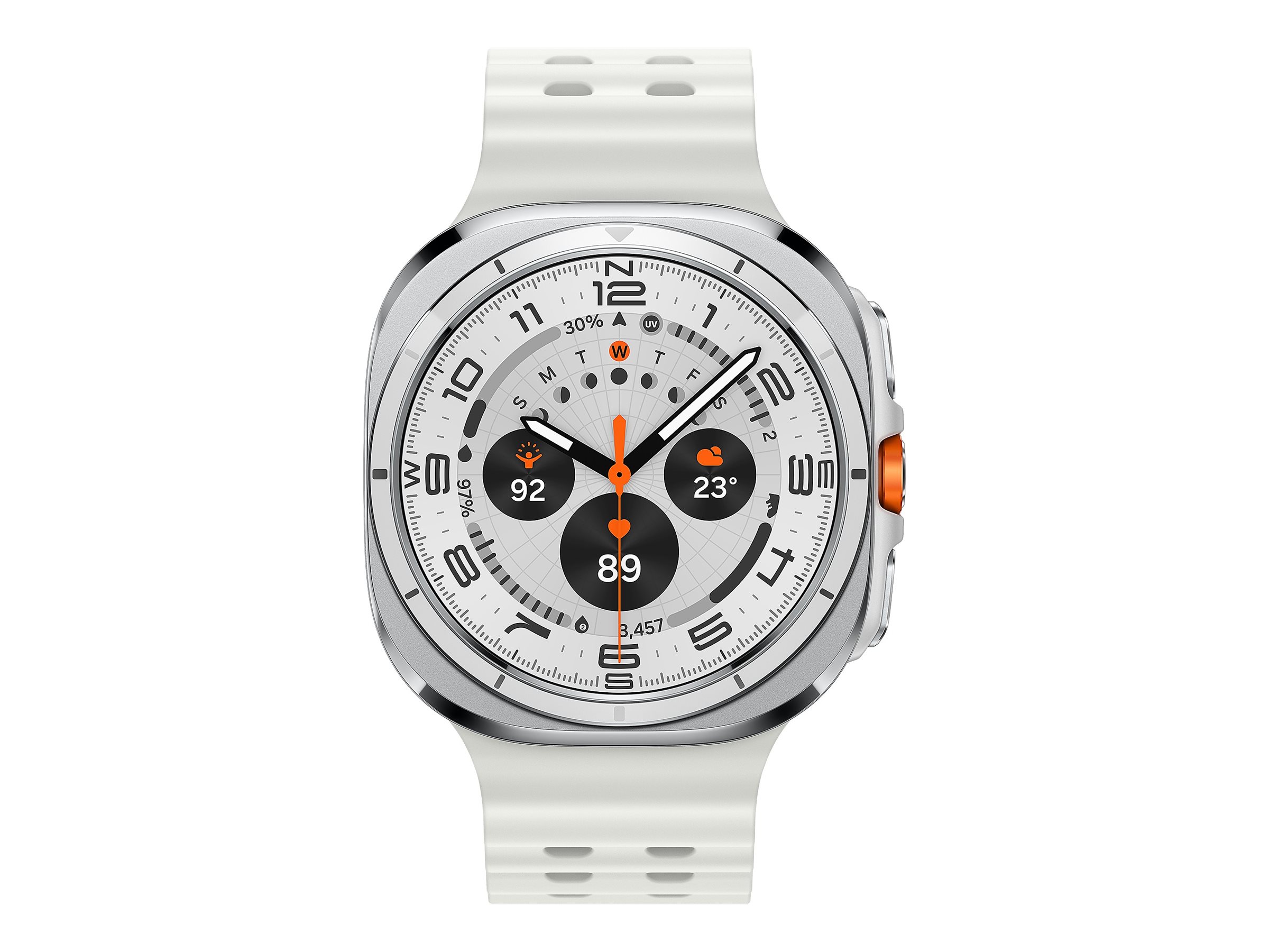 Samsung Galaxy Watch Ultra - 47mm - Titanweiß - intelligente Uhr mit Marineband - weiß - Bandgröße: S/M/L - Anzeige 1.5, Ansicht 5