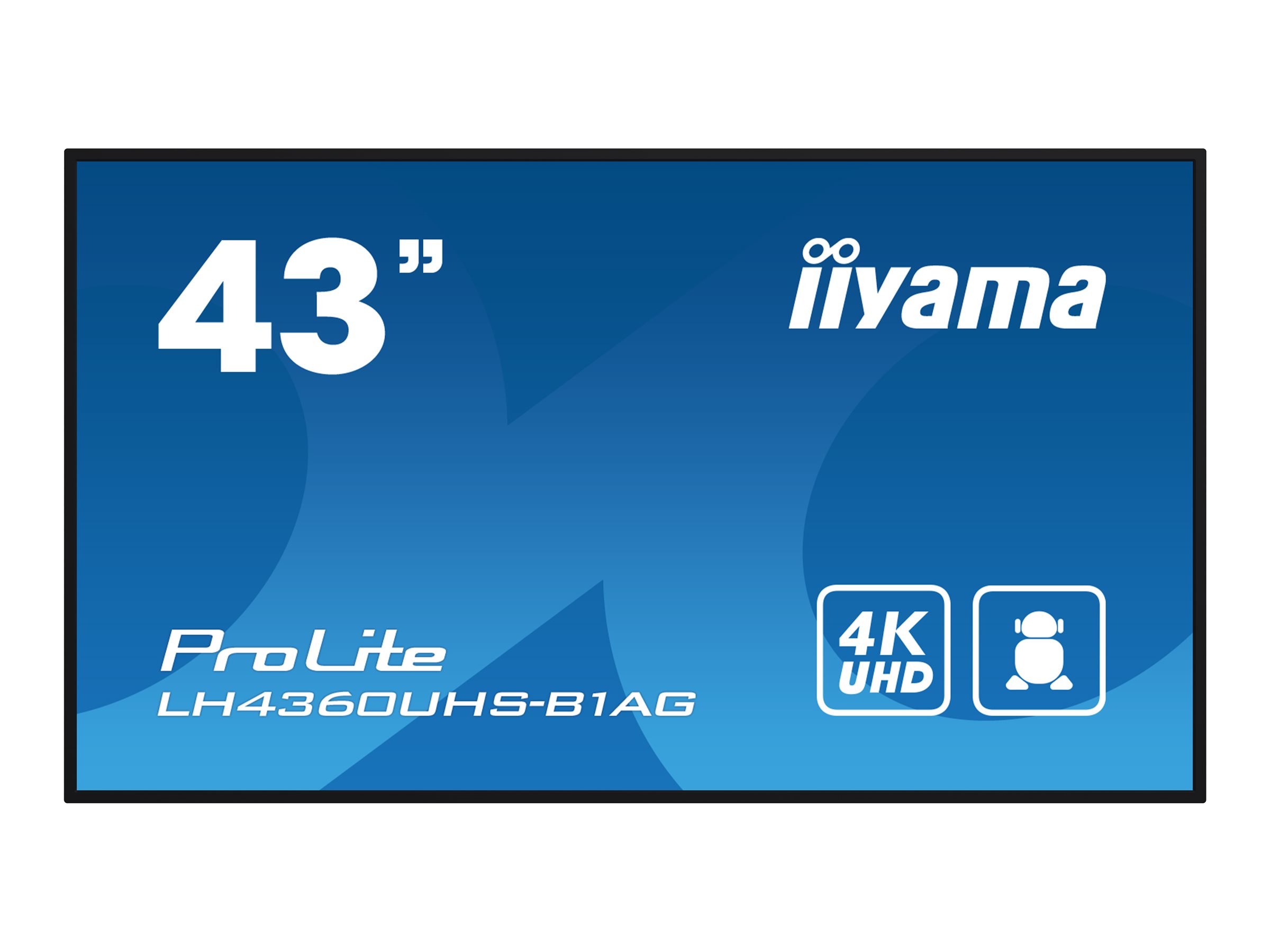 Iiyama DS LH4360UHS 108cm VA    24/7 42.5/3840x2160/3xHDMI/2xUSB/RJ45