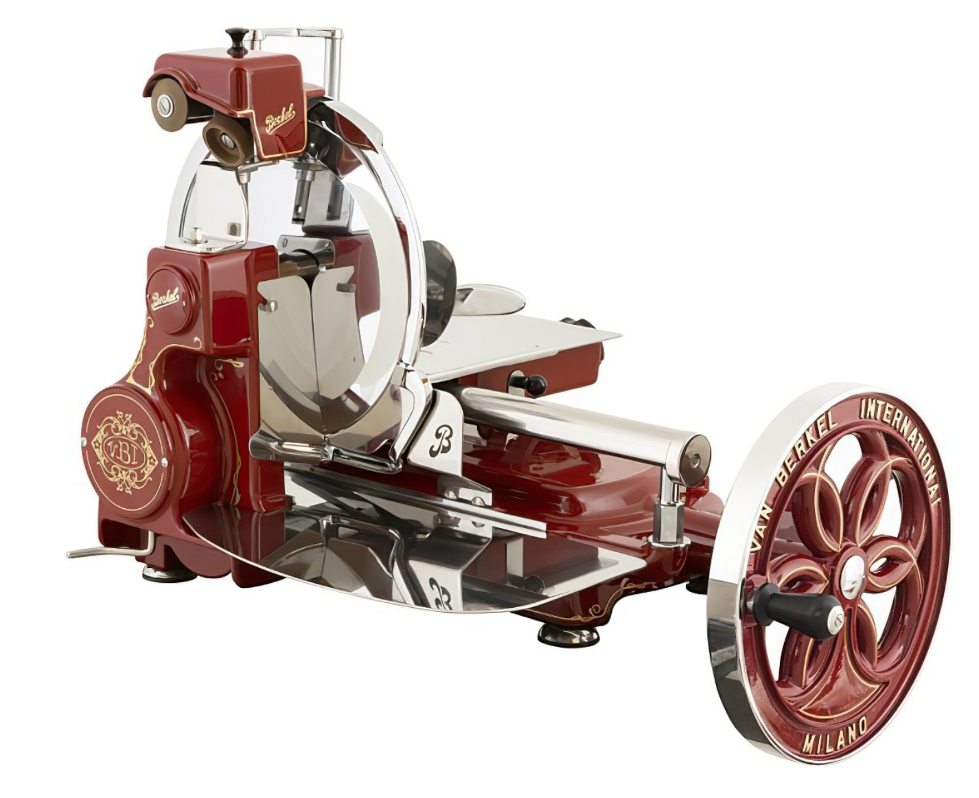 Berkel Volano B114 rot/gold Aufschnittmaschine BK114VC700000000FR, Ansicht 2