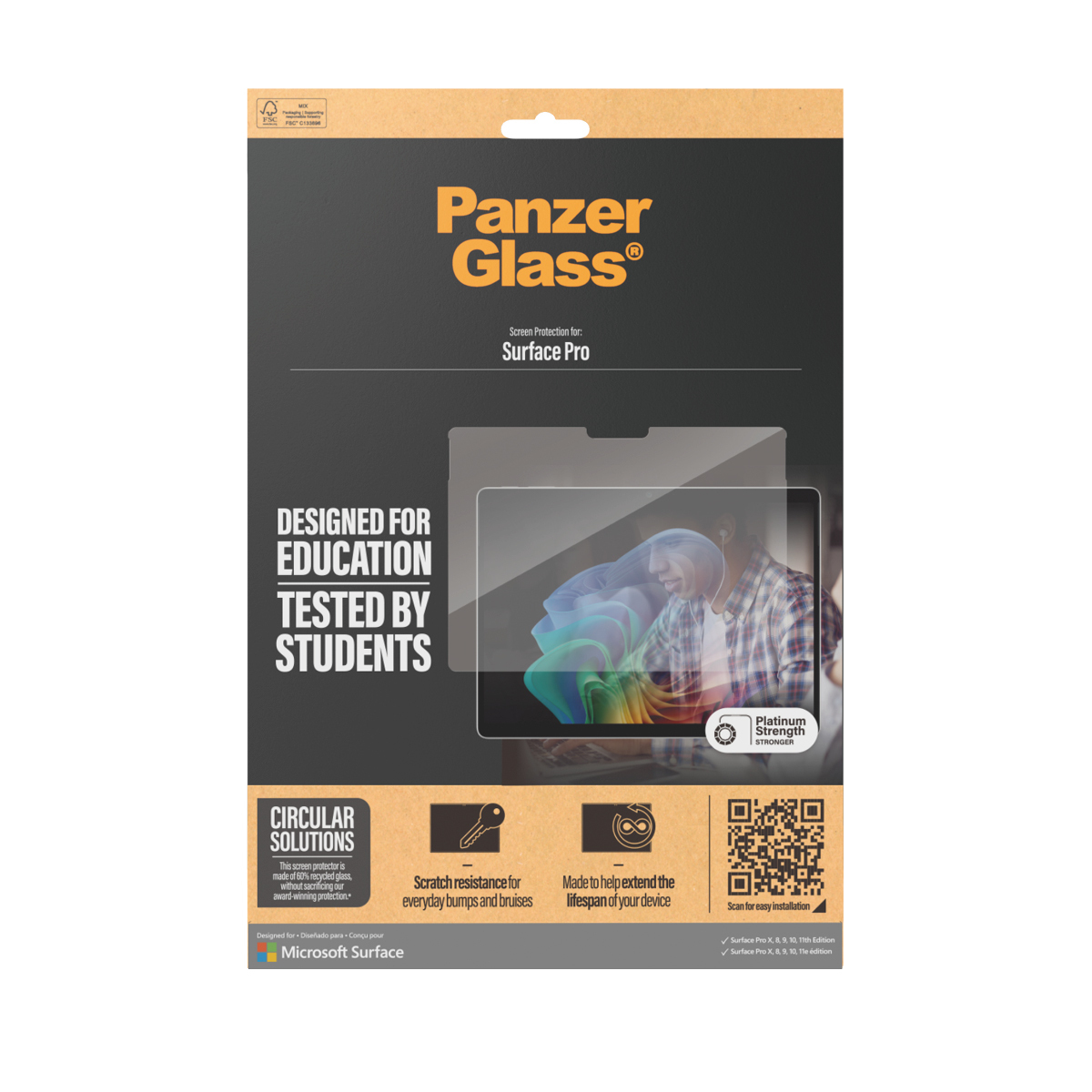 PanzerGlass Displayschutz Microsoft Surface Pro X| 8| 9| 10| P..., Ansicht 3