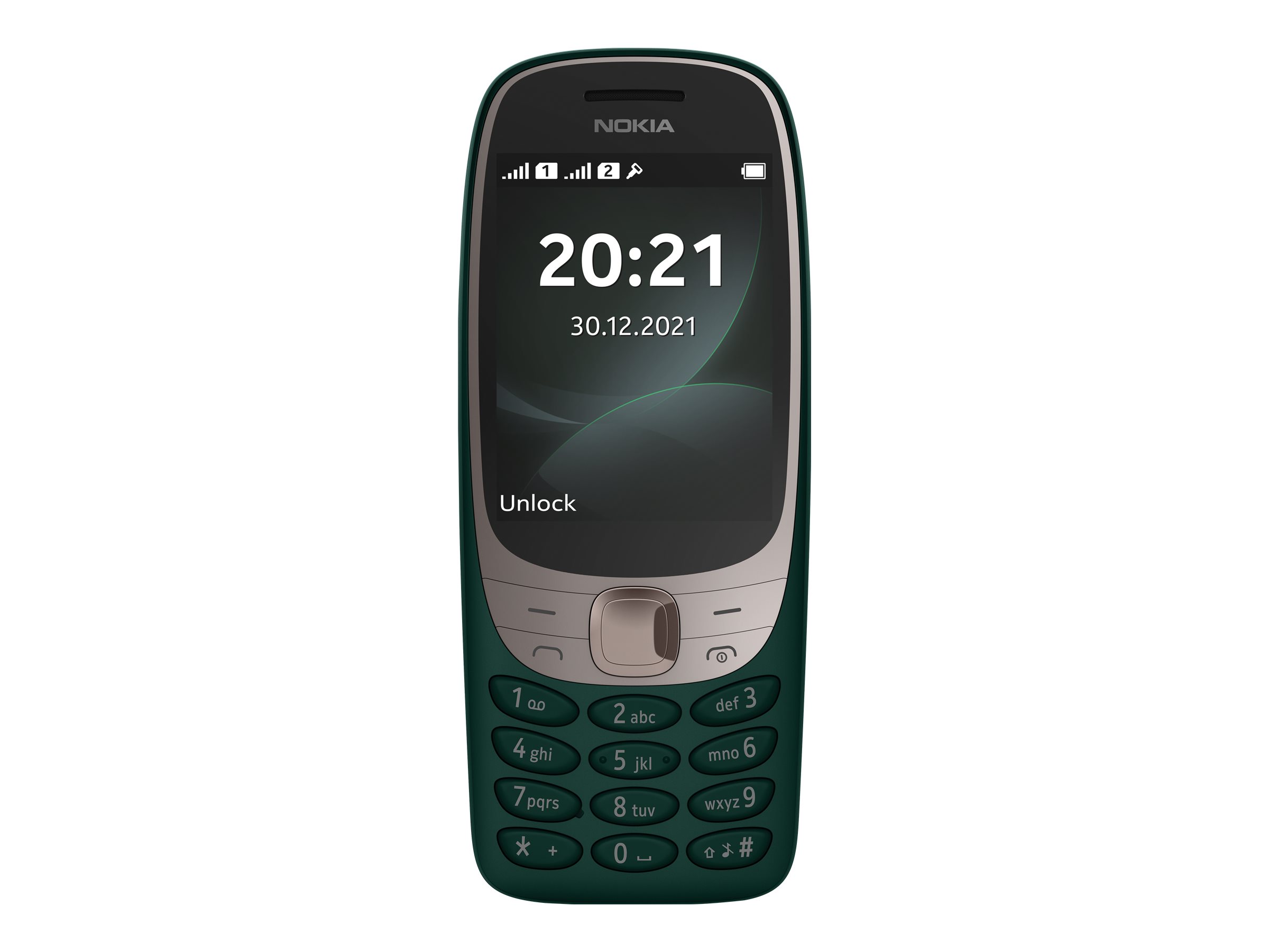 Nokia 6310 Tiefgrün [7,1cm (2,8) TFT LCD Display,  Series 30+, 0.3MP Kamera]