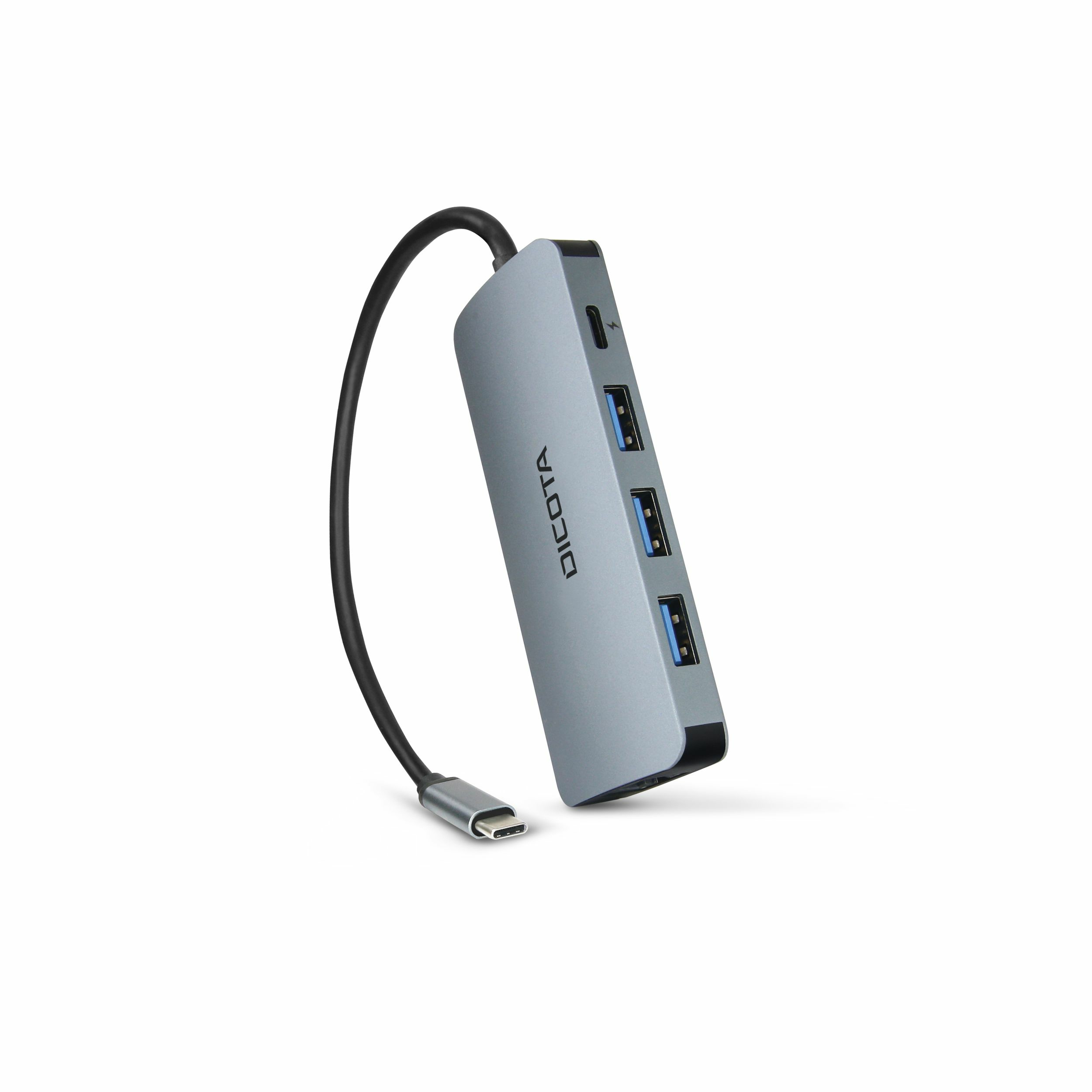 Dicota USB-C 8-in-1 Multi Hub 4K PD 100W silver, Ansicht 3