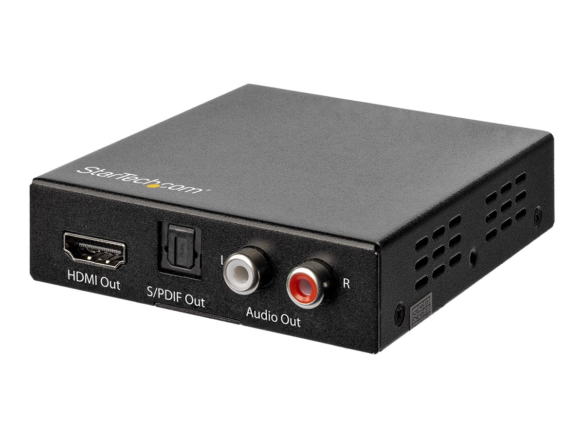 StarTech.com 4K HDMI Audio Extractor - 4K 60Hz - HDMI Audio Sound Splitter - HDR - SPDIF Toslink Optisches Audio (HD202A) - HDMI-Audiosignal-Extractor