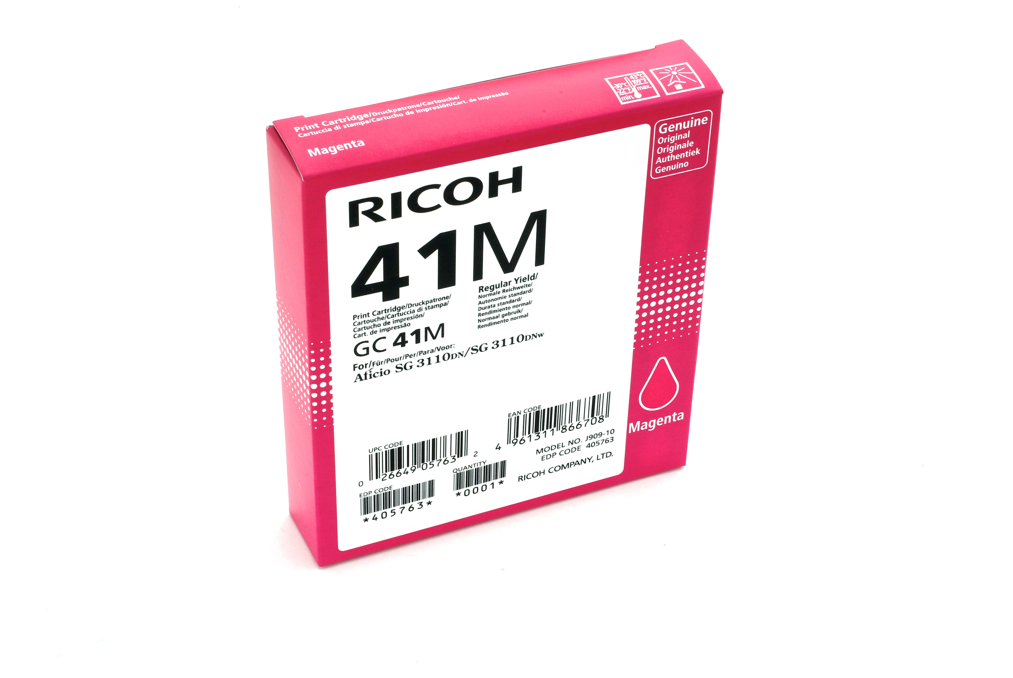 Ricoh 405763 - Standardertrag - Tinte auf Pigmentbasis - 1 Stück(e)