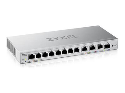 ZyXEL XGS1250-12 - Switch - managed - 8 x 10/100/1000 + 3 x 1/2.5/5/10GBase-T + 1 x 1 Gigabit / 10 Gigabit SFP+