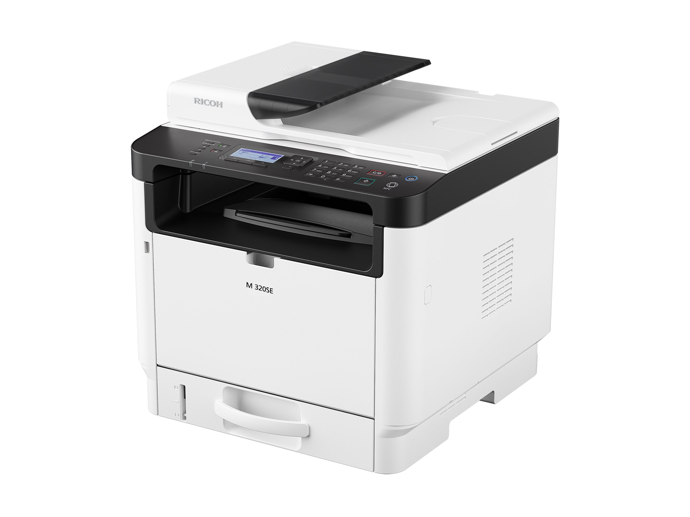 Ricoh M 320FSE - Multifunktionsdrucker - s/w - Laser - A4 (210 x 297 mm)