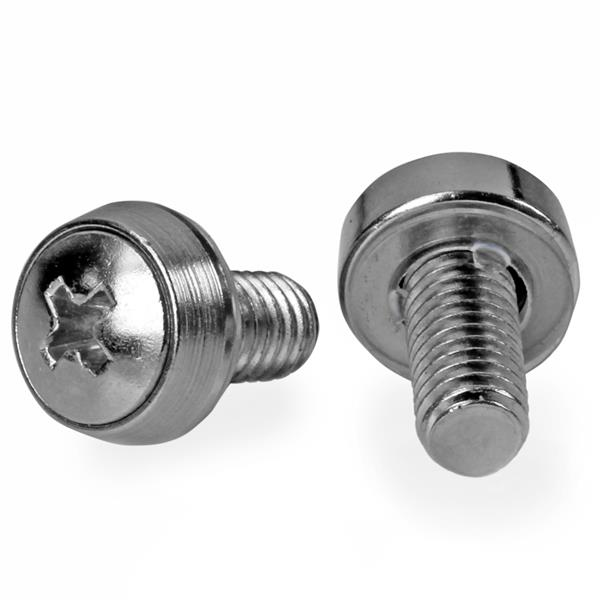StarTech.com M6 x 12mm - Montageschrauben - 100er Pack - M6 Schrauben für Server Rack und Serverschrank - Schrauben-Kit, Ansicht 4