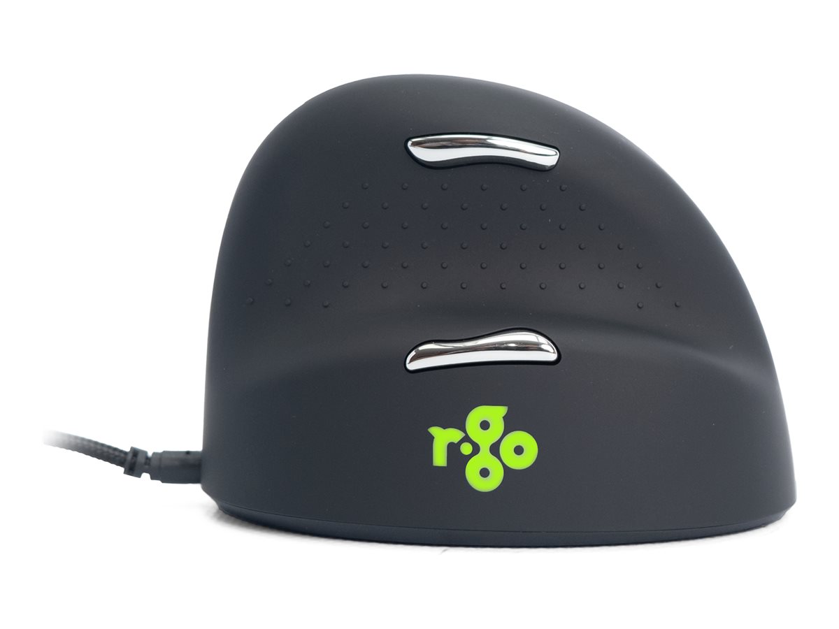 R-Go HE Mouse Ergonomische Maus, Groß (über 185mm), rechtshändig, drahtgebundenen, Ansicht 3