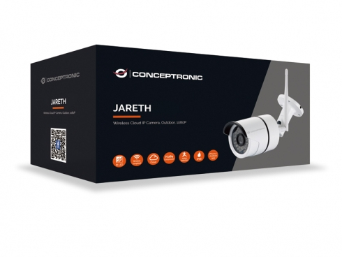 Conceptronic Jareth - IP-Sicherheitskamera - Drinnen - Verkabelt & Kabellos - Extern - CE - Decke/Wand, Ansicht 4