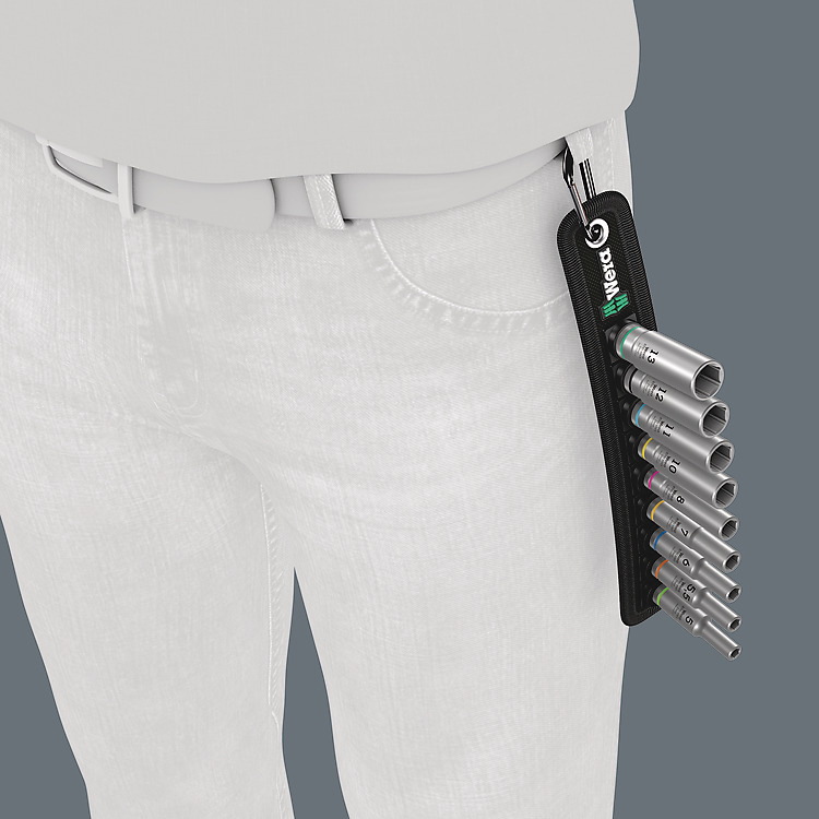 Wera Belt A Deep 1 - Knarre - 9 Stücke - 1/4", Ansicht 4