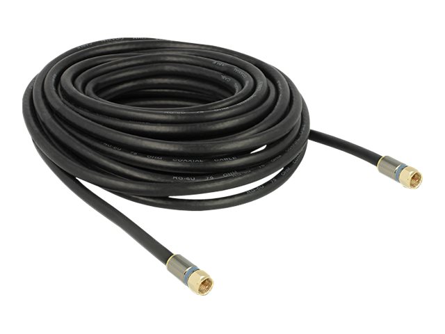 Delock Premium - HF-Kabel - F-Stecker männlich zu F-Stecker männlich