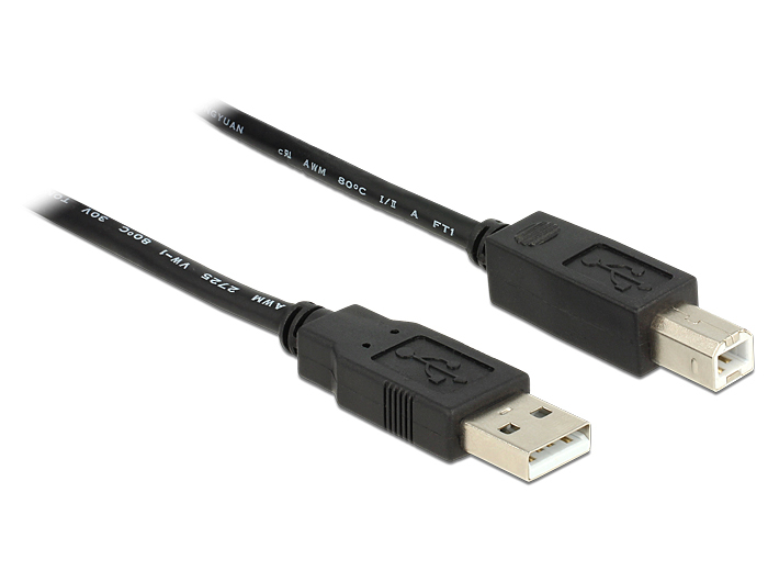 Delock USB-Kabel - USB Typ B (M) zu USB (M), Ansicht 3