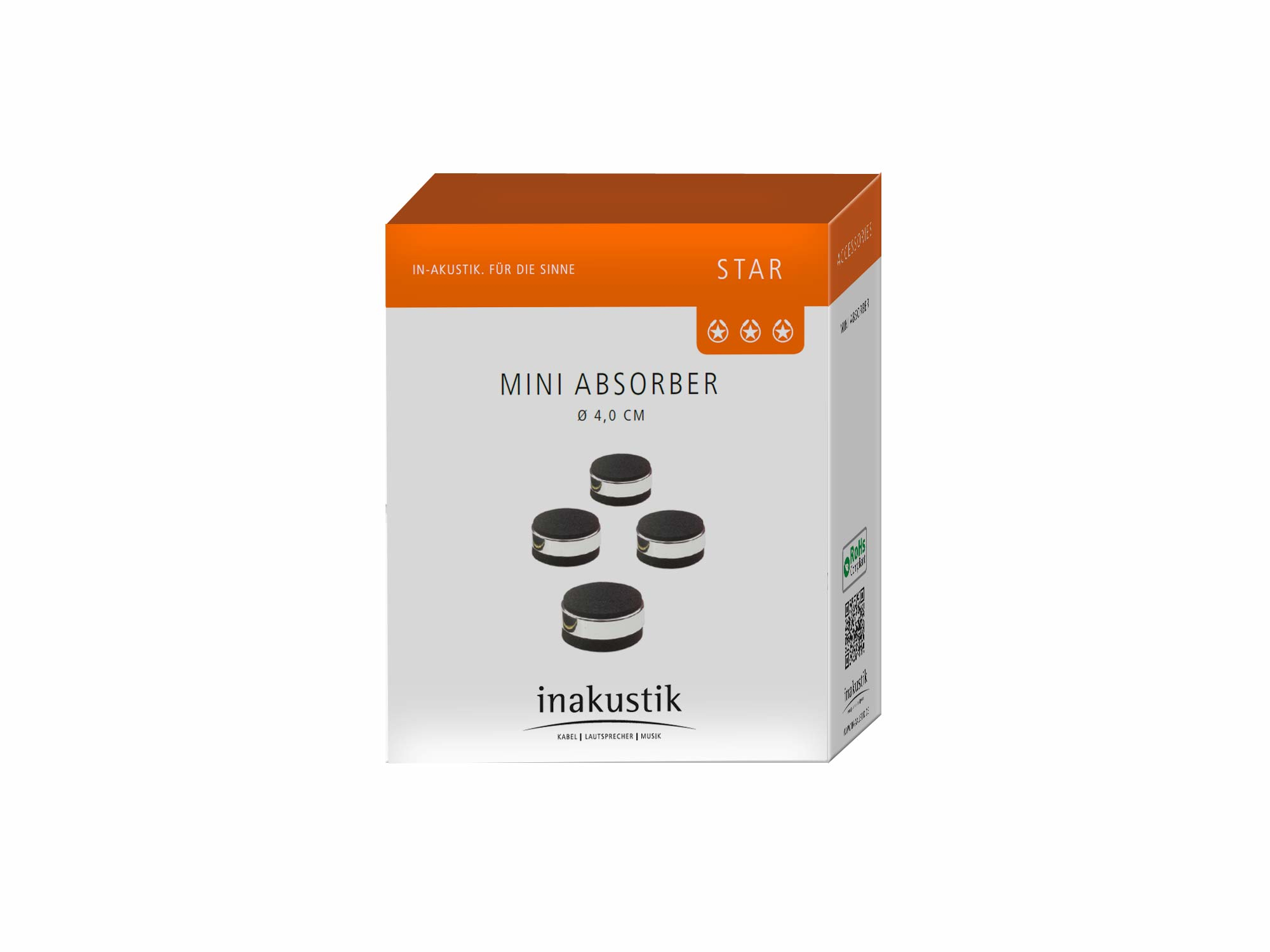 in-akustik 008508 - Absorbierer (Nachfüllpackung) - Gel - Luftfeuchte- & und Geruchsabsorber - 4 Stück(e) - 40 mm, Ansicht 2