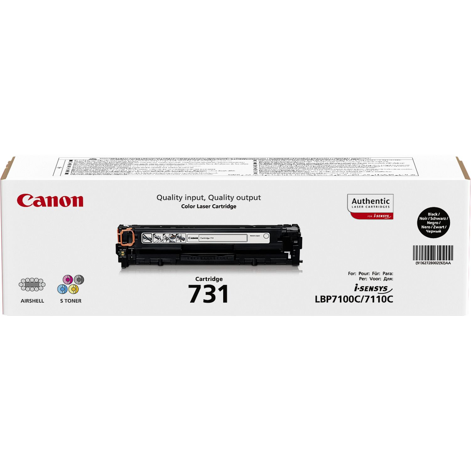 Canon 731 BK - Schwarz - Original - Tonerpatrone, Ansicht 4