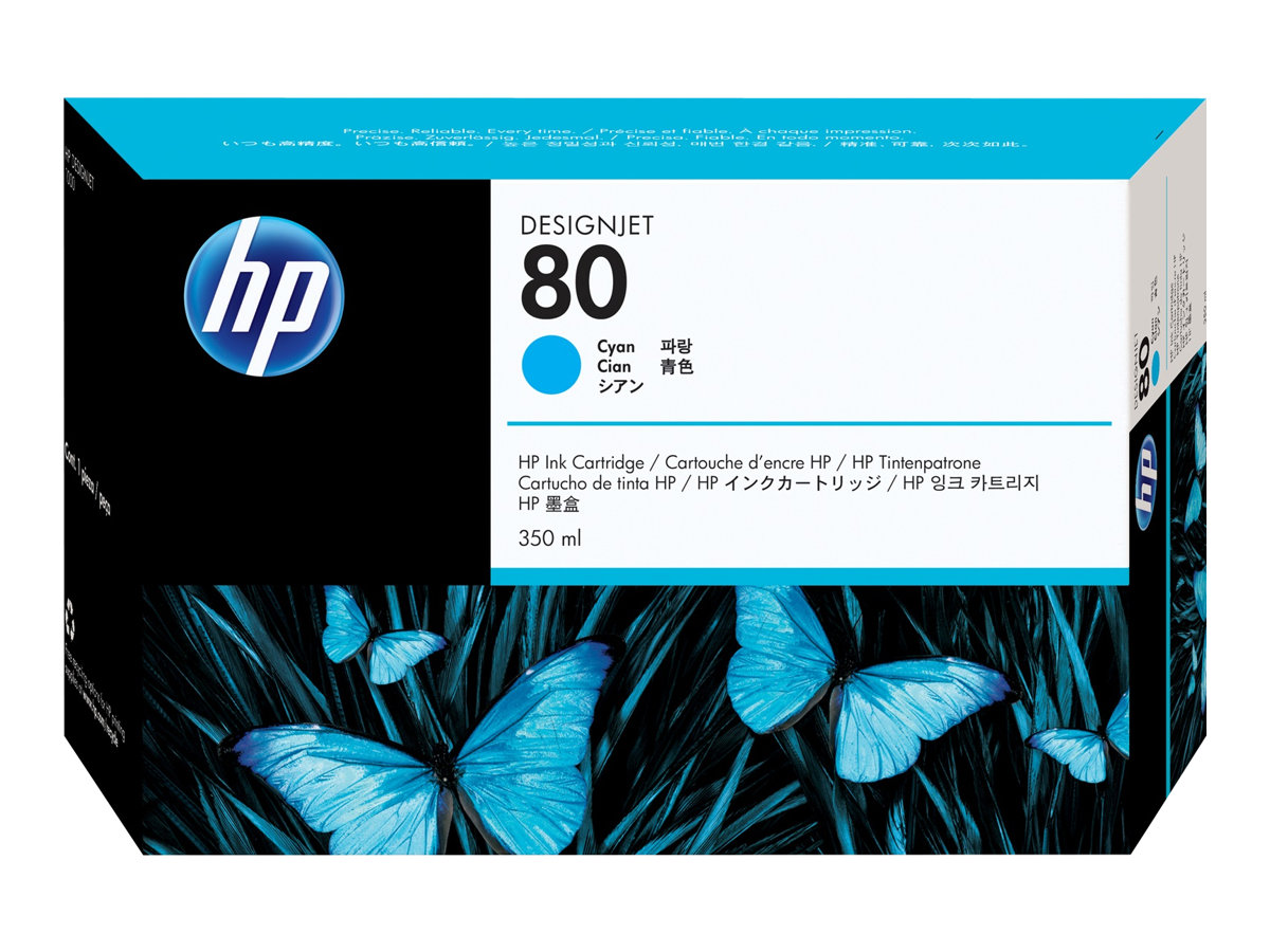 HP 80 - 350 ml - Cyan - original - DesignJet - Tintenpatrone