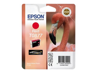Epson T0877 - 11.4 ml - Rot - original - Blisterverpackung - Tintenpatrone