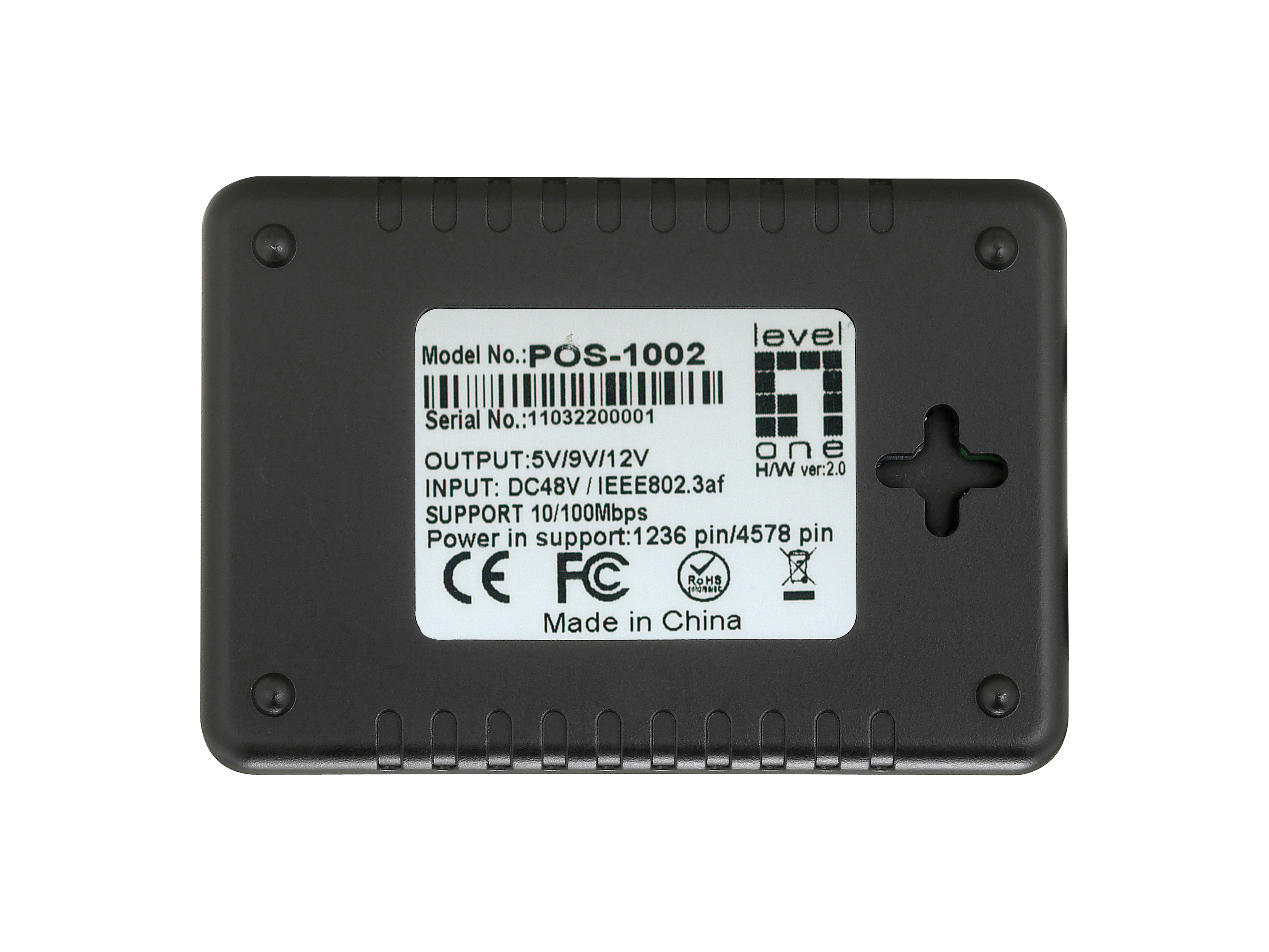 LevelOne POS-1002 - PoE-Splitter, Ansicht 3